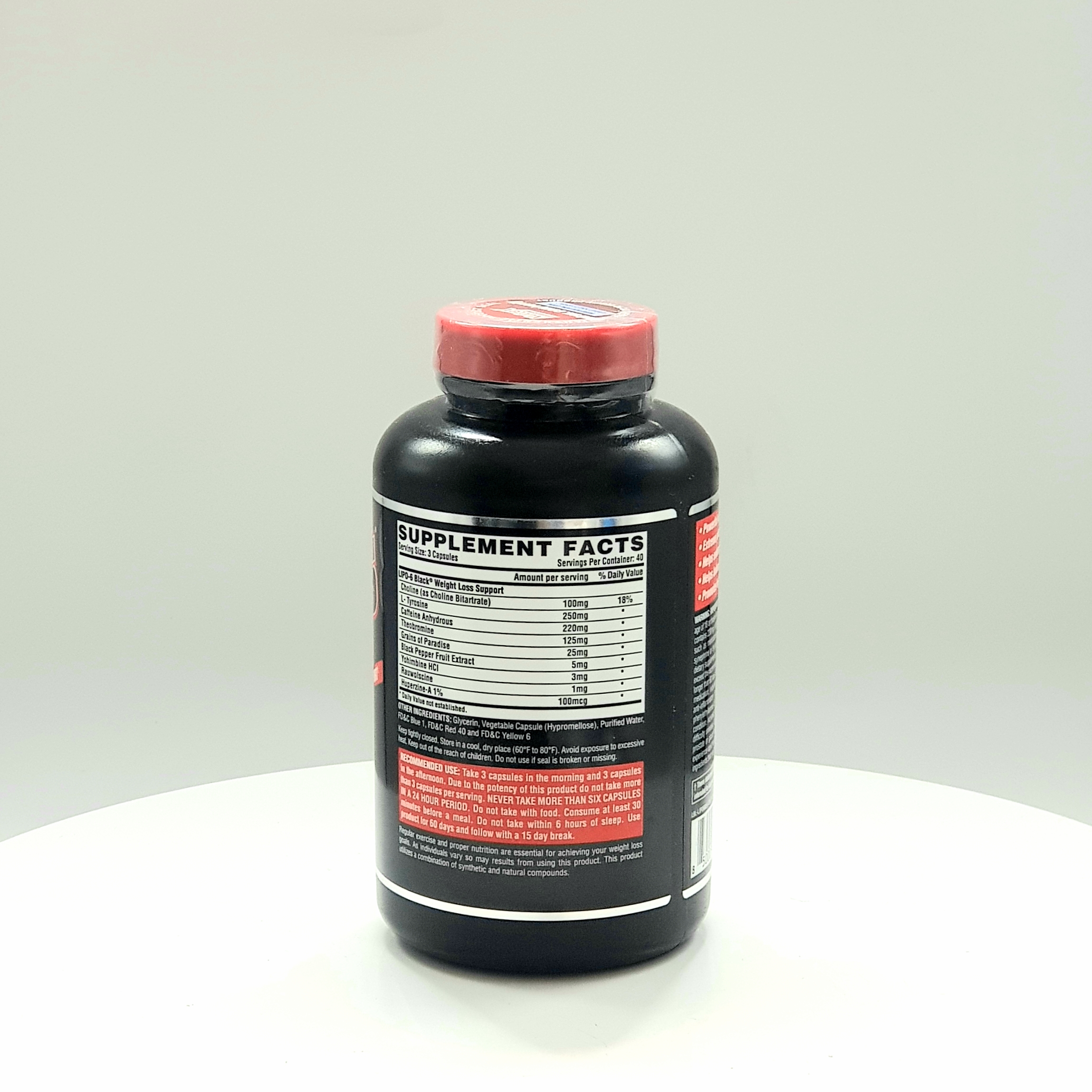 چربی سوز لیپوسیکس 6 بلک ناترکس 120 عدد Nutrex Lipo-6 Black 8 چربی سوز لیپوسیکس 6 بلک ناترکس 120 عدد Nutrex Lipo-6 Black - Image 8
