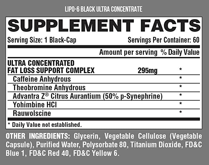 چربی سوز لیپوسیکس 6 بلک ناترکس 120 عدد Nutrex Lipo-6 Black 13 چربی سوز لیپو 6 بلک نوترکس