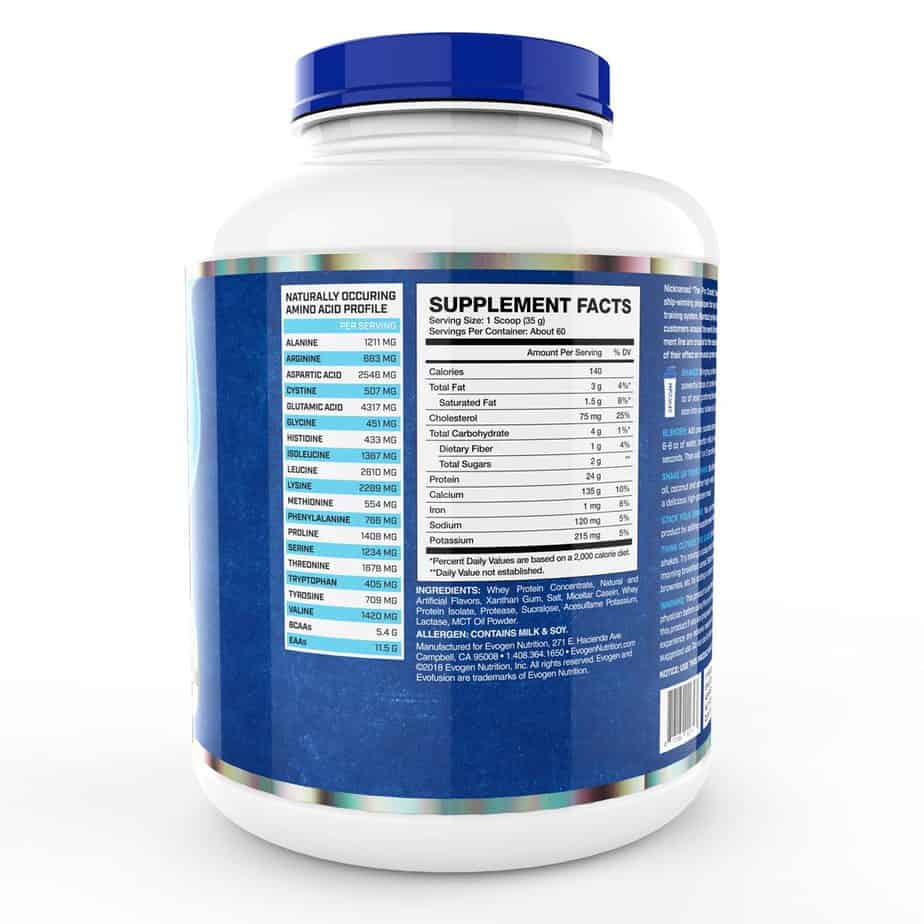 پودر پروتئین وی ترکیبی EVOFUSION ایوژن اصل 6 پروتیین وی ایوژن