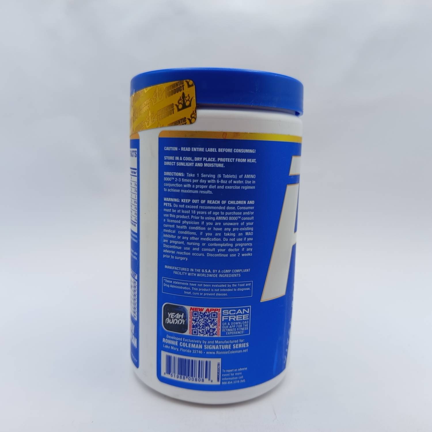آمینو 8000 رونی کلمن اصل Ronnie Coleman Amino 8000 4 آمینو 8000 رونی کلمن
