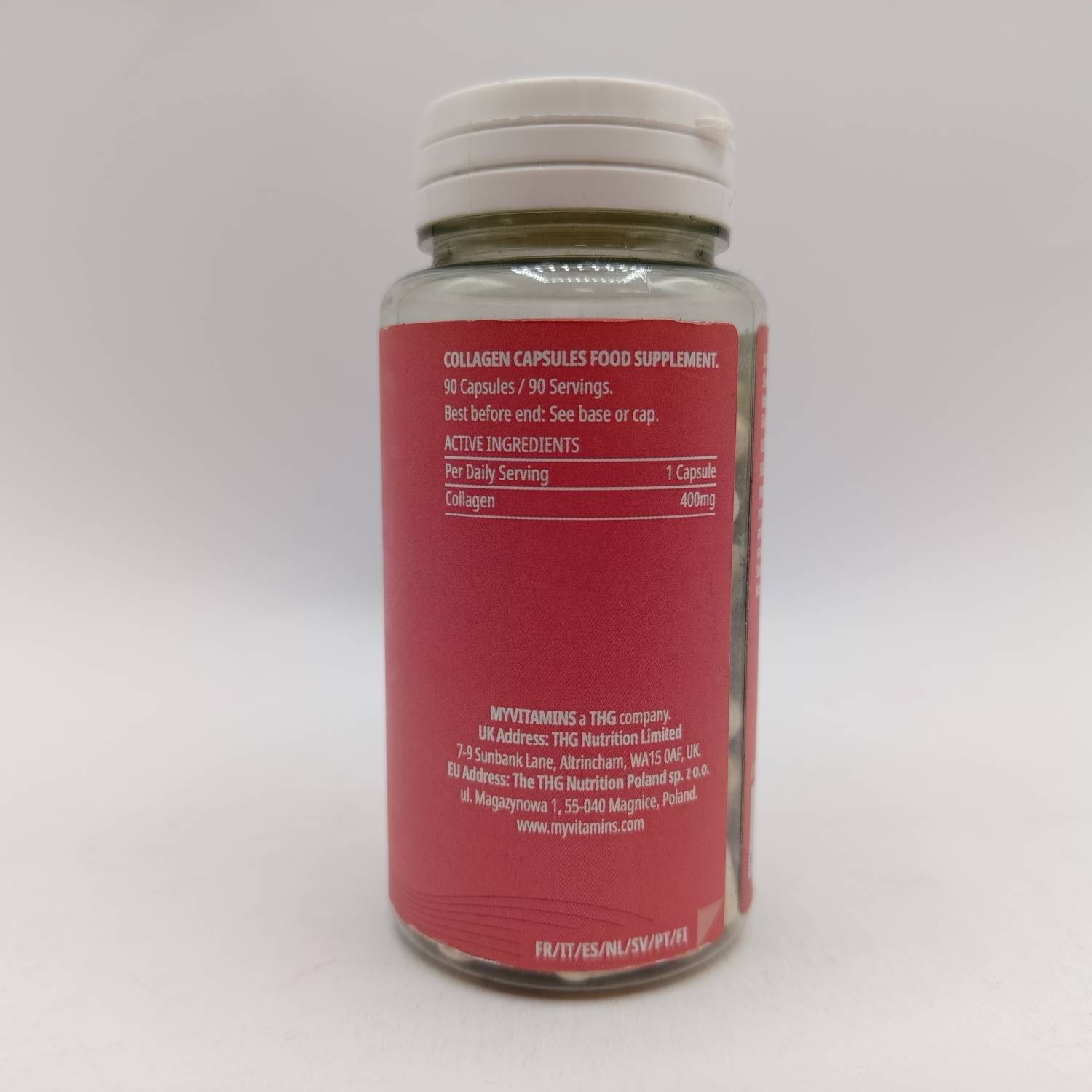 کپسول کلاژن مای ویتامینز 90 عدد MYVITAMINS Collagen 400mg 4 کپسول کلاژن مای ویتامینز