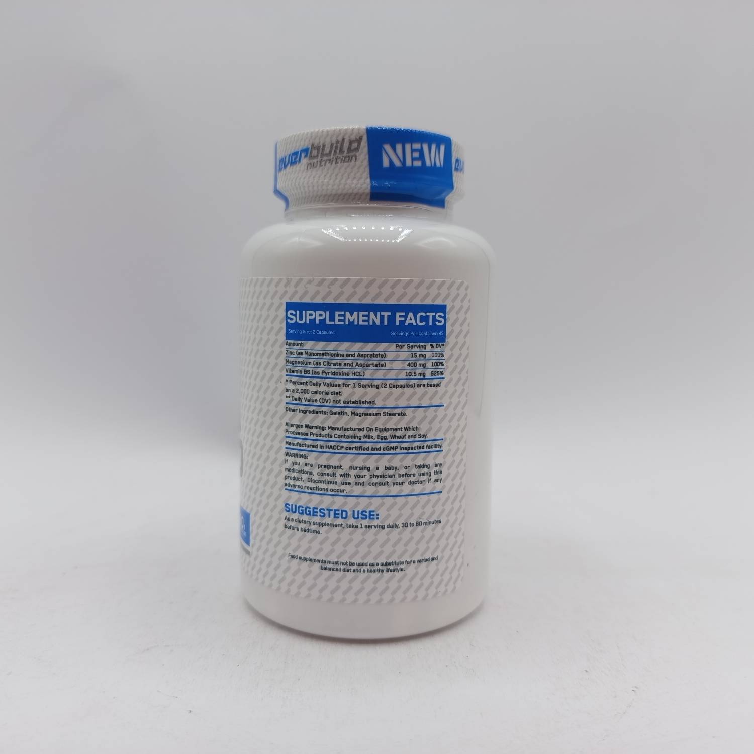 کپسول زد ام ای اوربیلد نوتریشن Everbuild ZMA 500 4 کپسول زد ام ای اوربیلد نوتریشن Everbuild ZMA