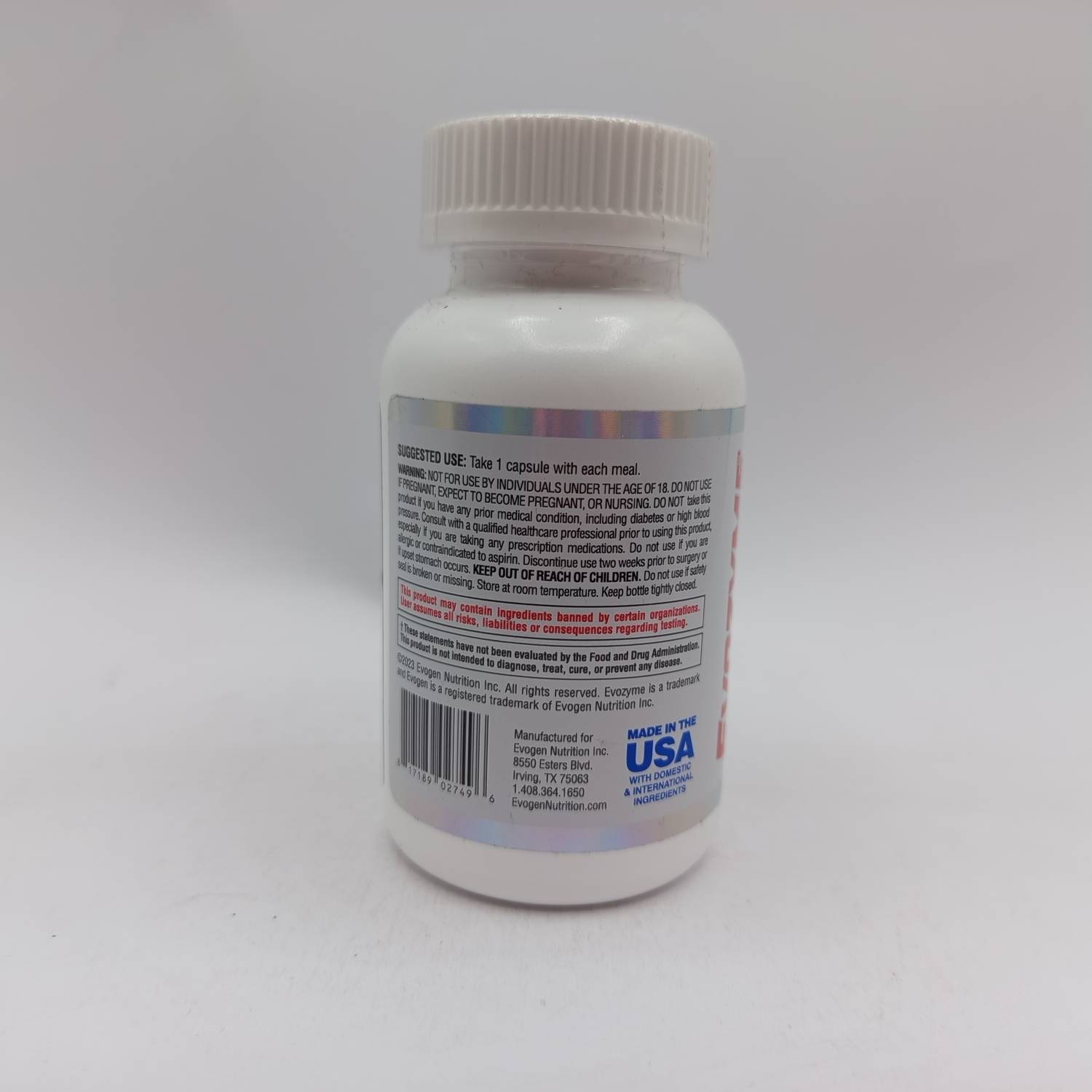 کپسول آنزیم گوارشی ایوژن آمریکا 60 عدد Evogen Evozyme 5 کپسول آنزیم گوارشی ایوژن آمریکا 60 عدد Evogen Evozyme