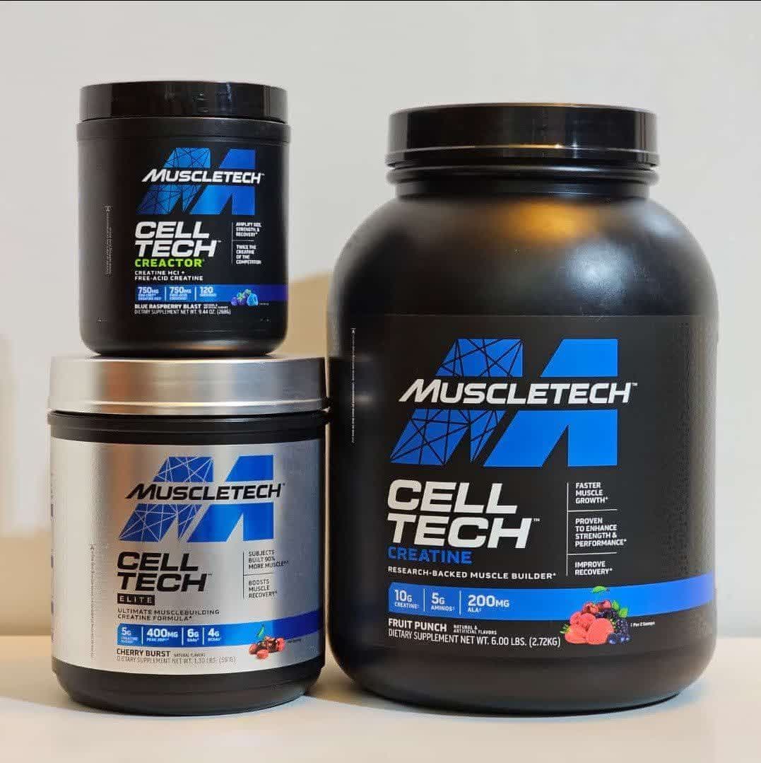 کراتین سل تک کرکتور ماسل تک 264 گرم MuscleTech Cell-Tech Creactor 5 کراتین ماسلتک