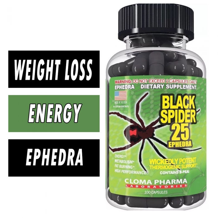 کپسول چربی سوز بلک اسپایدر 25 کلوما فارما Cloma Pharma Black Spider 7 کپسول چربی سوز کلوما فارما بلک اسپایدر 25