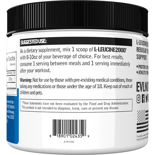 ال لوسین 2000 ای وی ال EVLution Nutrition L-Leucine 2000 2 ال لوسین 2000 اولوشن ناتریشن EVLution Nutrition L-Leucine2000