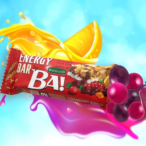 انرژی بار غلات زغال اخته و پرتقال باکالند ۴۰ گرمی Bakalland BA Energy Bar 2 انرژی بار غلات زغال اخته و پرتقال باکالند ۴۰ گرمی Bakalland BA Energy Bar