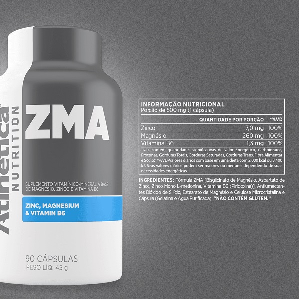 زد ام ای اتلتیکا 90 کپسول ATLHETICA ZMA 3 زد ام ای اتلتیکا 90 کپسول ATLHETICA ZMA