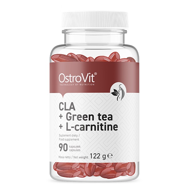 سی ال ای، چای سبز و کارنیتین استرویت 90 عددی OstroVit CLA + Green Tea + L-carnitine 1 سی ال ای، چای سبز و کارنیتین استرویت 90 عددی OstroVit CLA + Green Tea + L-carnitine