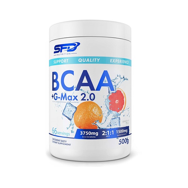 بی سی ای ای جی مکس اس اف دی SFD BCAA+G-MAX 2.0 1 بی سی ای ای و گلوتامین مکس 2.0 اس اف دی SFD BCAA+G-MAX 2.0