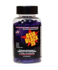 چربی سوز آسیا بلک 25 کلوما فارما Cloma Pharma Asia Black 25