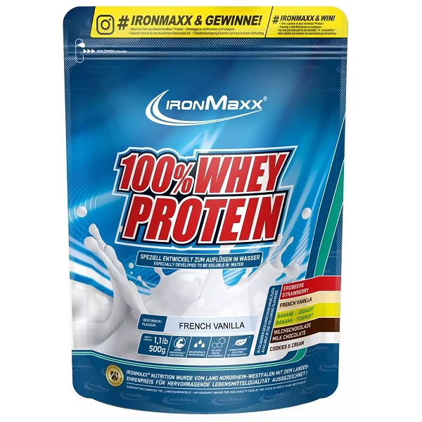 پروتئین وی 100% خالص کیسه ای ایرون مکس ironMaxx 100%Whey Protein 1 پروتئین وی 100% خالص کیسه ای ایرون مکس