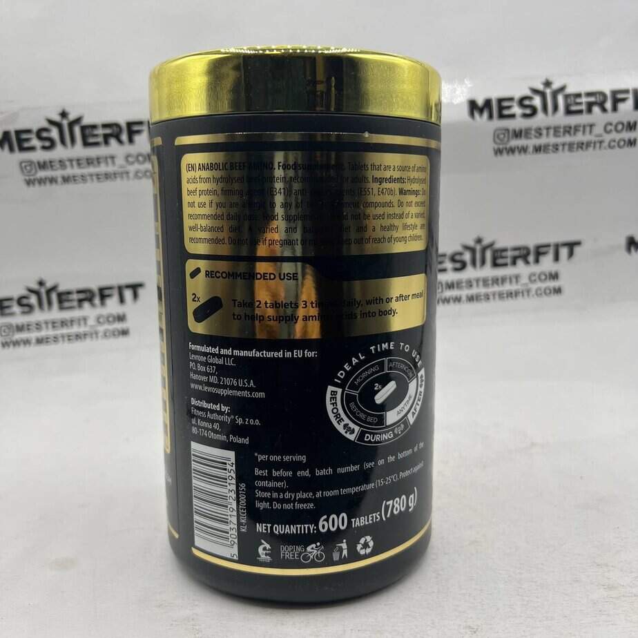 آنابولیک بیف آمینو کوین لورون 600 عددی Kevin Levrone ANABOLIC BEEF AMINO 5 آنابولیک بیف آمینو کوین لورون 600 عددی Kevin Levrone ANABOLIC BEEF AMINO
