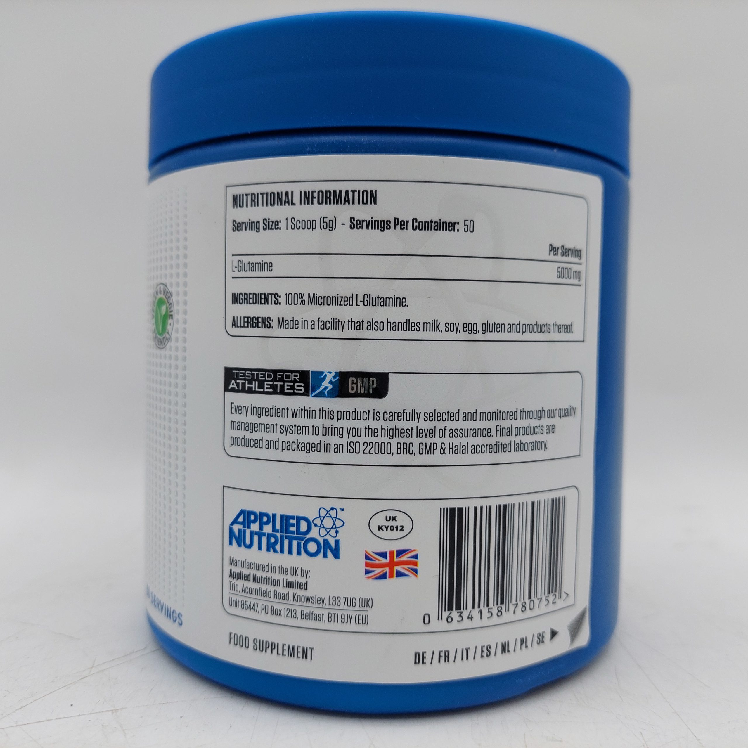 پودر گلوتامین اپلاید 250 گرمی APPLIED GLUTAMINE 3 پودر گلوتامین اپلاید 250 گرمی APPLIED GLUTAMINE - Image 3