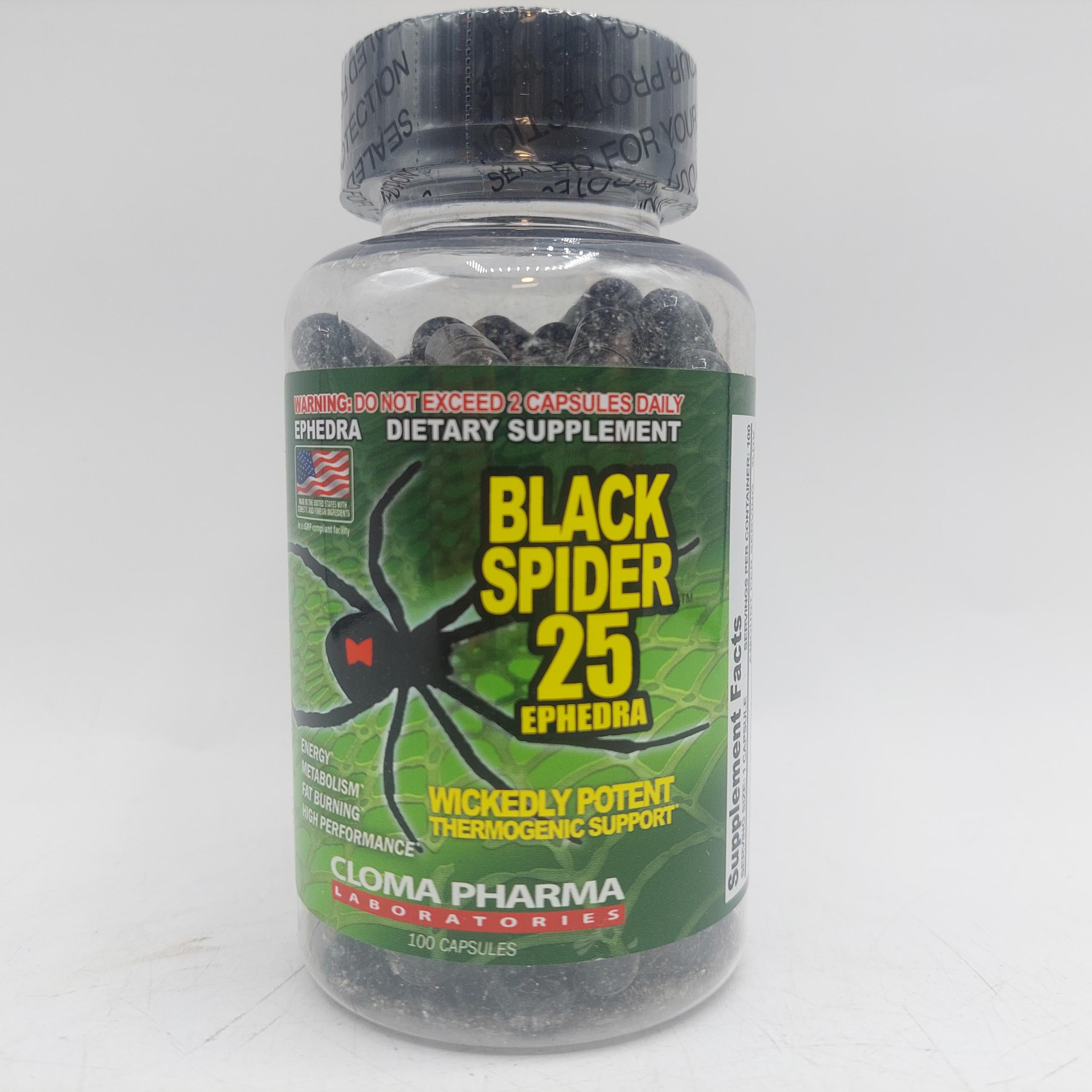 کپسول چربی سوز بلک اسپایدر 25 کلوما فارما Cloma Pharma Black Spider 2 کپسول چربی سوز بلک اسپایدر 25 کلوما فارما Cloma Pharma Black Spider - Image 2