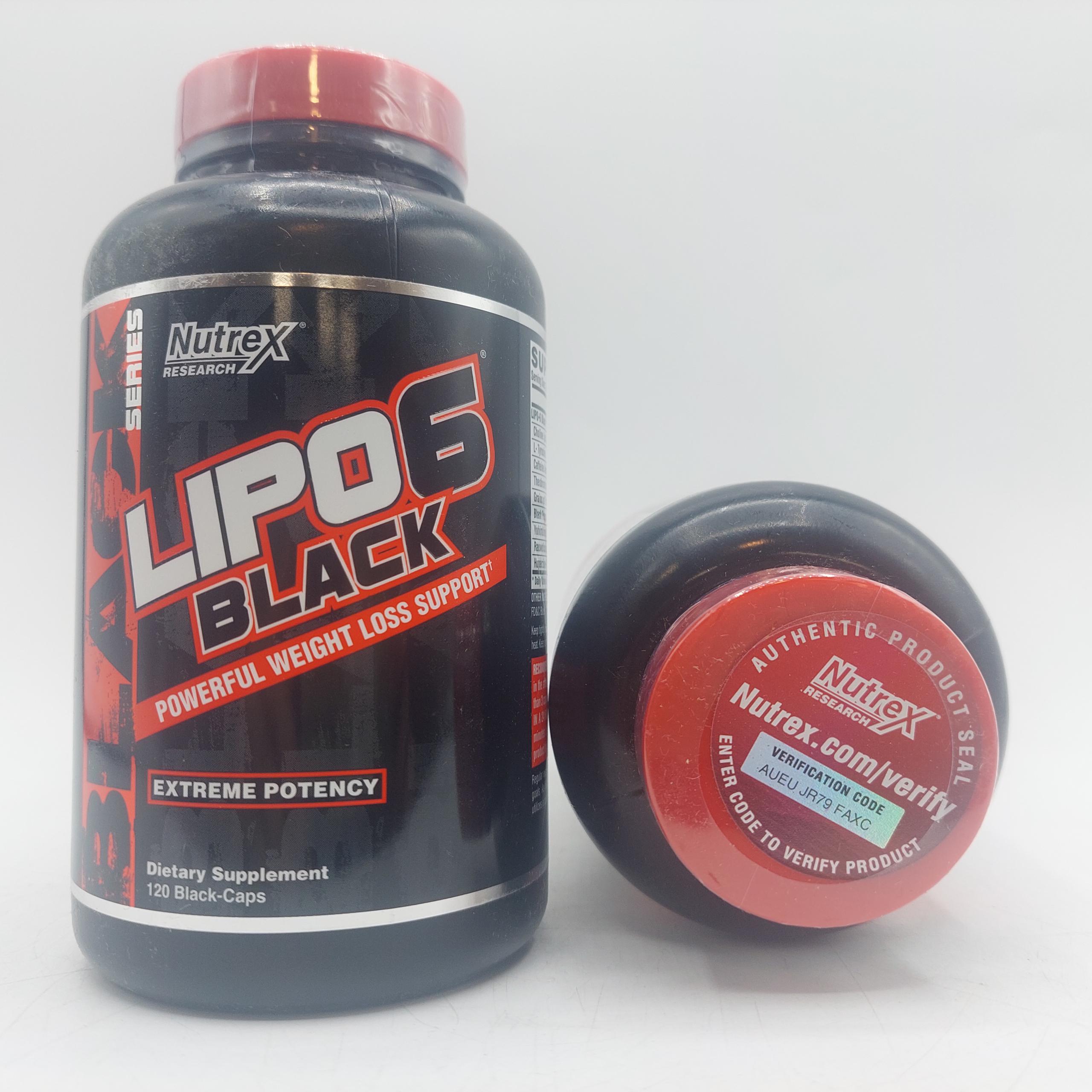 چربی سوز لیپوسیکس 6 بلک ناترکس 120 عدد Nutrex Lipo-6 Black 4 چربی سوز لیپوسیکس 6 بلک ناترکس 120 عدد Nutrex Lipo-6 Black - Image 4