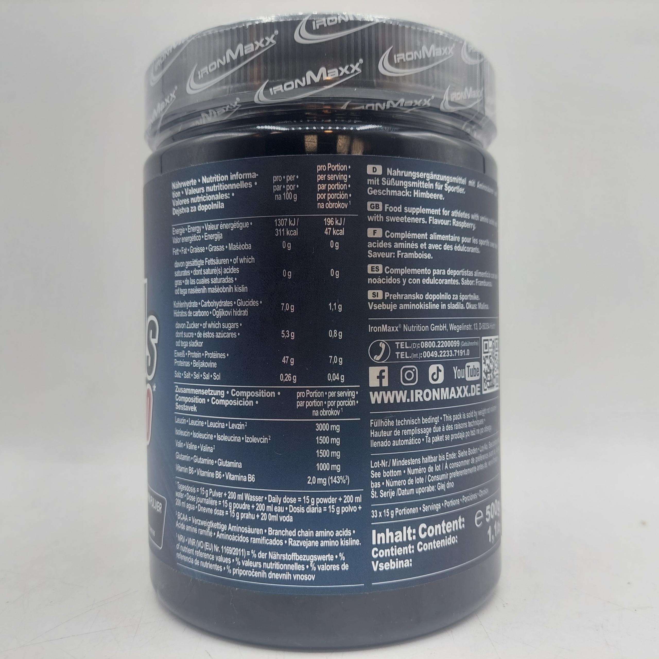 بی سی ای ای و گلوتامین زیرو ایرون مکس IronMaxx 100% BCAAs + Glutamine Zero 3 بی سی ای ای و گلوتامین زیرو ایرون مکس IronMaxx 100% BCAAs + Glutamine Zero - Image 3