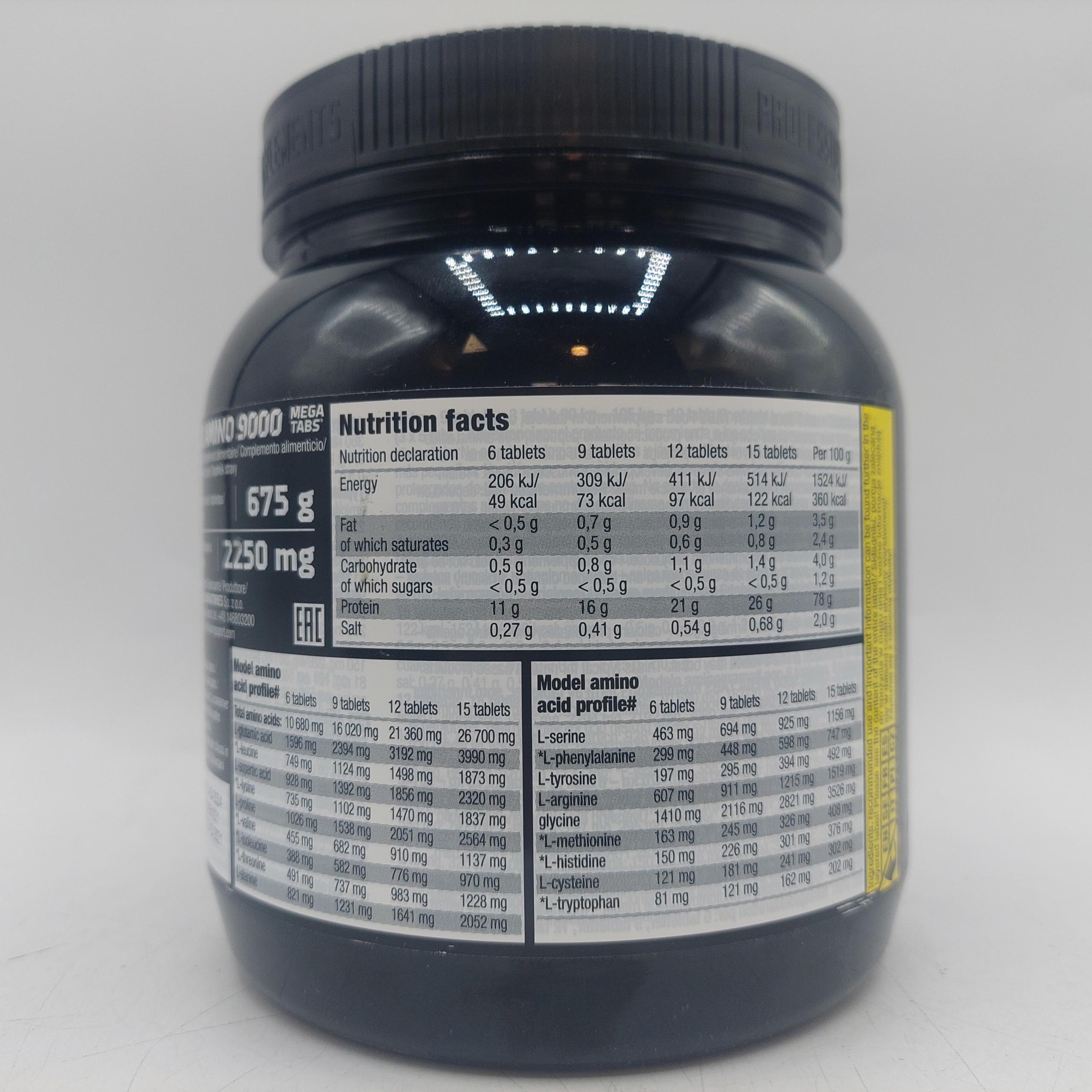 قرص آنابولیک آمینو ۹۰۰۰ الیمپ OLIMP AMINO 9000 MEGA TABS 6 قرص آنابولیک آمینو ۹۰۰۰ الیمپ OLIMP AMINO 9000 MEGA TABS - Image 6
