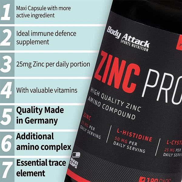 زینک پرو بادی اتک BODY ATTACK ZINC PRO 2 زینک پرو بادی اتک BODY ATTACK ZINC PRO