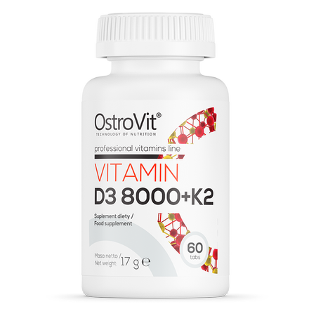 ویتامین D3 و K2 استرویت OstroVit Vitamin D3 8000 IU + K2 1 ویتامین D3 و K2 استرویت OstroVit Vitamin D3 8000 IU + K2