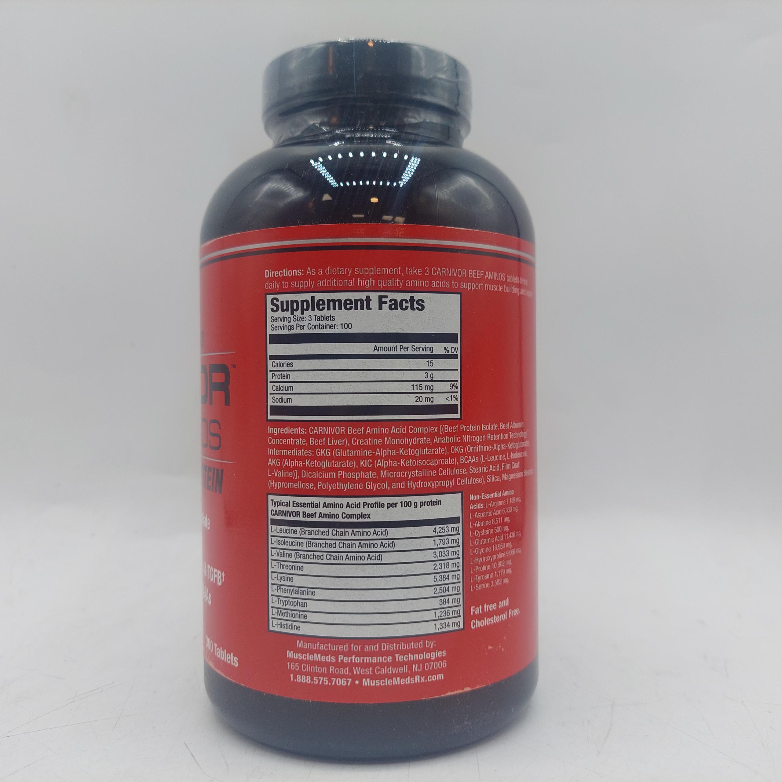 مکمل آمینو بیف کارنیور ماسل مدز Carnivor Amino Beef Musclemeds 6 مکمل آمینو بیف کارنیور ماسل مدز Carnivor Amino Beef Musclemeds - Image 6