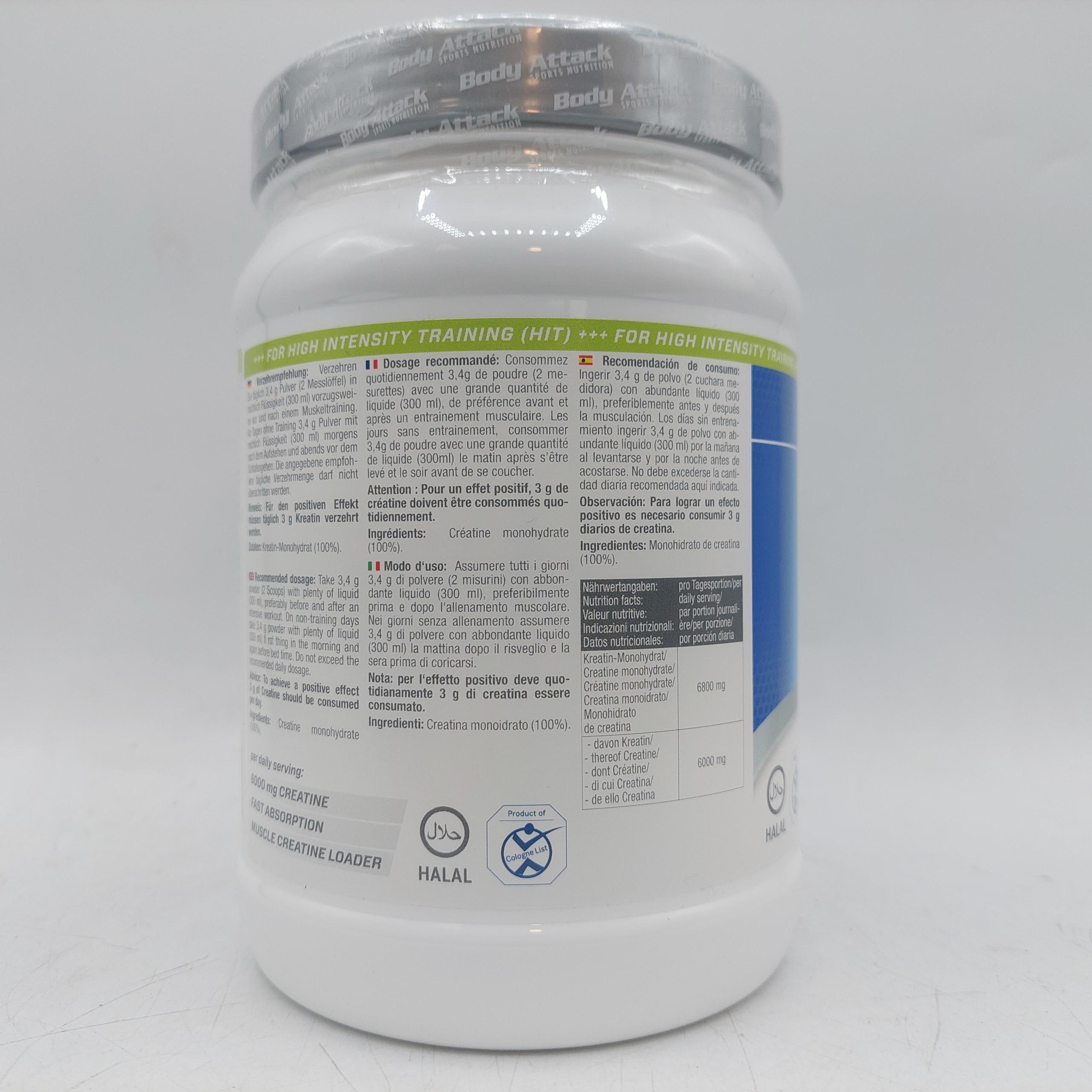 کراتین 100 درصد خالص ۵۰۰ گرم بادی اتک Body Attack 100 Pure Creatine 3 کراتین 100 درصد خالص ۵۰۰ گرم بادی اتک Body Attack 100 Pure Creatine - Image 3