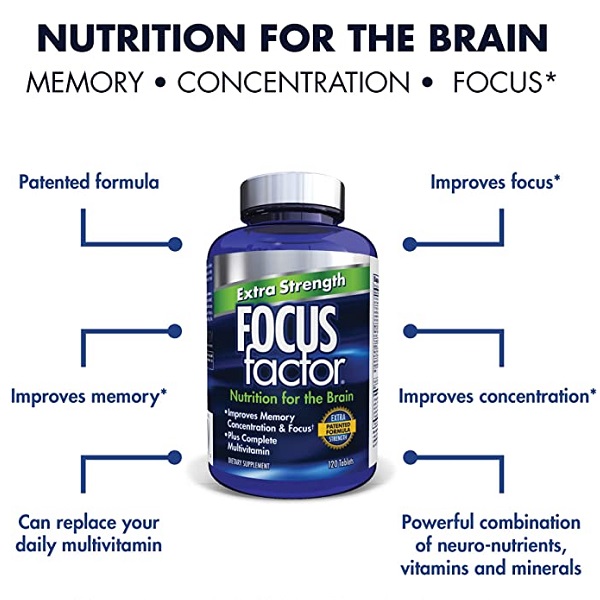 افزایش دهنده تمرکز فوکوس فاکتور Focus Factor Adults Extra Strength 4 افزایش دهنده تمرکز فوکوس فاکتور Focus Factor Adults Extra Strength