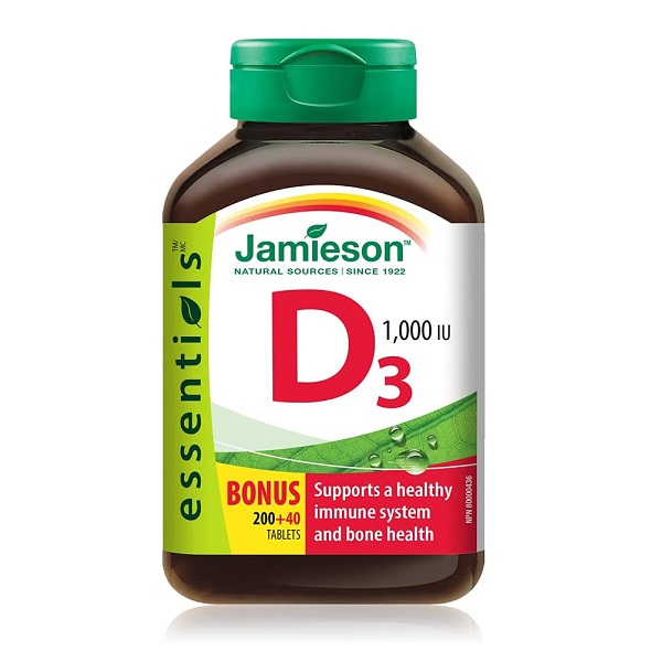 ویتامین دی 3 جمیسون Jamieson Vitamin D3 1000IU 1 ویتامین دی 3 جمیسون Jamieson Vitamin D3