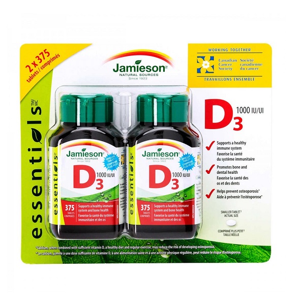 ویتامین دی 3 جمیسون Jamieson Vitamin D3 1000IU 6 ویتامین دی 3 جمیسون Jamieson Vitamin D3