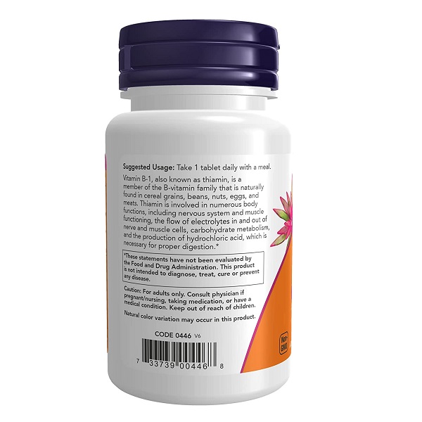 ویتامین ب 1 ناو NOW Vitamin B-1 100mg 5 ویتامین ب 1 ناو NOW Vitamin B-1 100mg