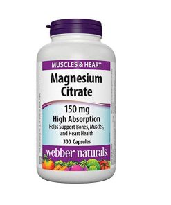 منیزیم سیترات وبر نچرالز 300 عدد Webber Naturals Magnesium Citrates