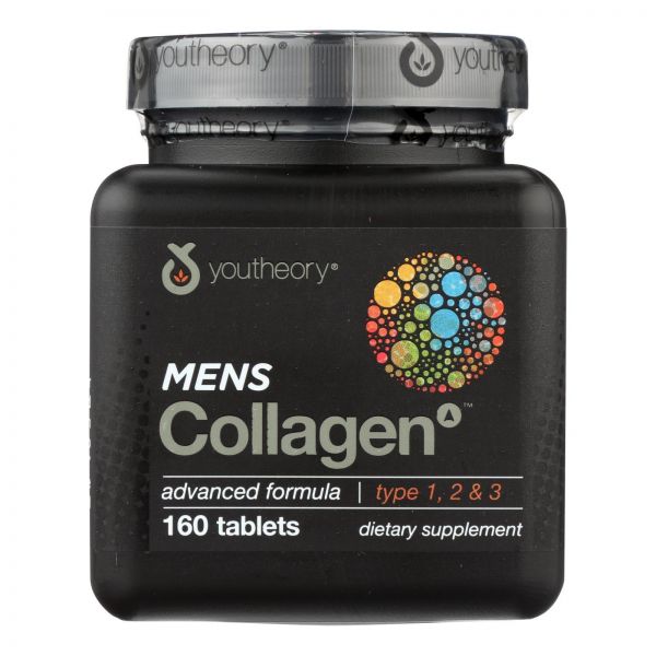 قرص کلاژن مردانه یوتئوری 160 عدد Youtheory Collagen Mens 1 کلاژن مردانه یوتئوری Youtheory Collagen Mens