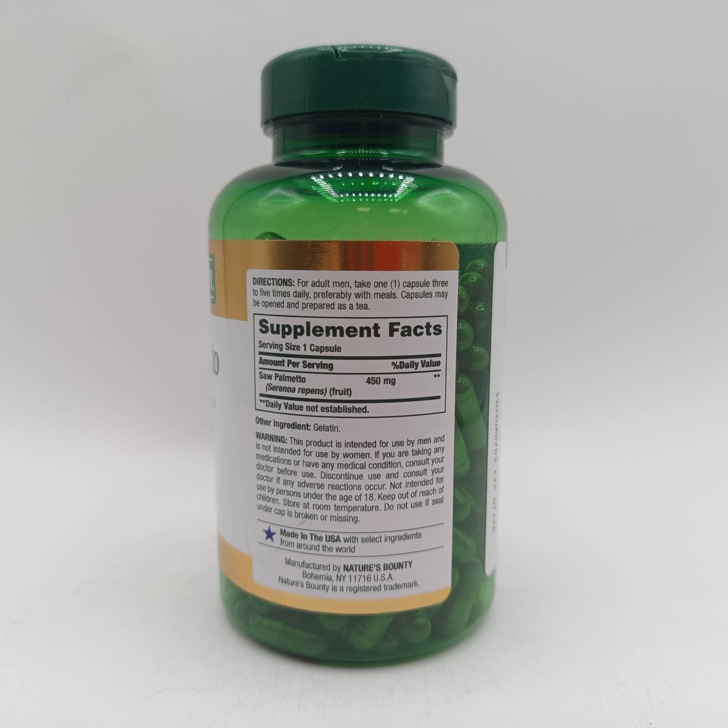 عصاره نخل اره ای نیچرز بونتی Nature's Bounty Saw Palmetto 450 mg 4 عصاره نخل اره ای نیچرز بونتی Nature's Bounty Saw Palmetto 450 mg