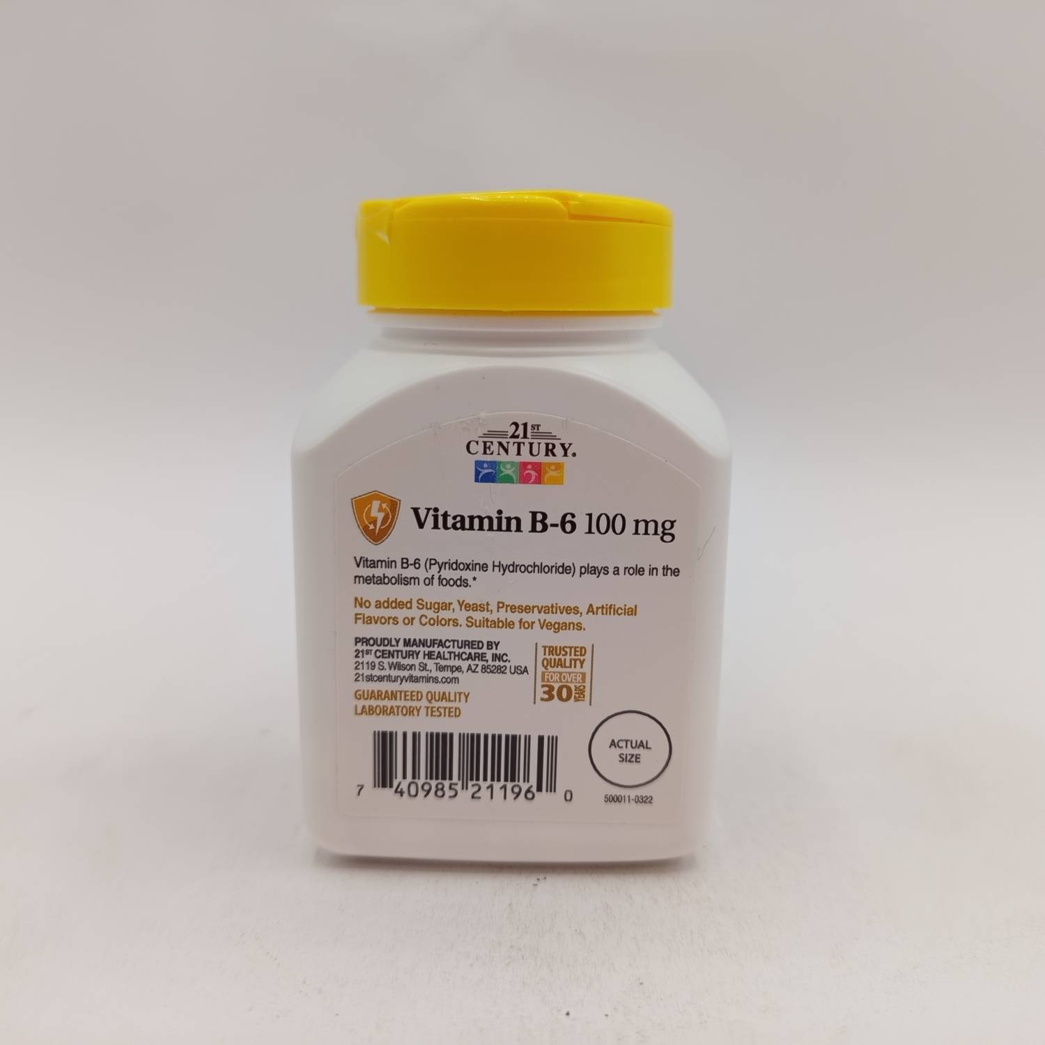 ویتامین ب 6 سنتری 21ST CENTURY VITAMIN B6 3 ویتامین ب 6 سنتری 21ST CENTURY VITAMIN B6