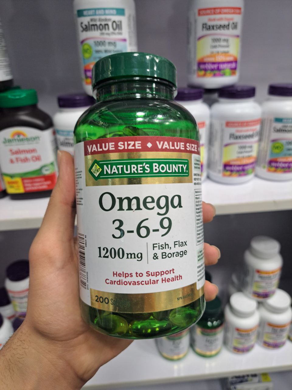 امگا 3 6 9 نیچرز بونتی 200 عددی Nature's Bounty Omega-3-6-9 1200mg 2 امگا 3 6 9 نیچرز بونتی 200 عددی Nature's Bounty Omega-3-6-9 1200mg