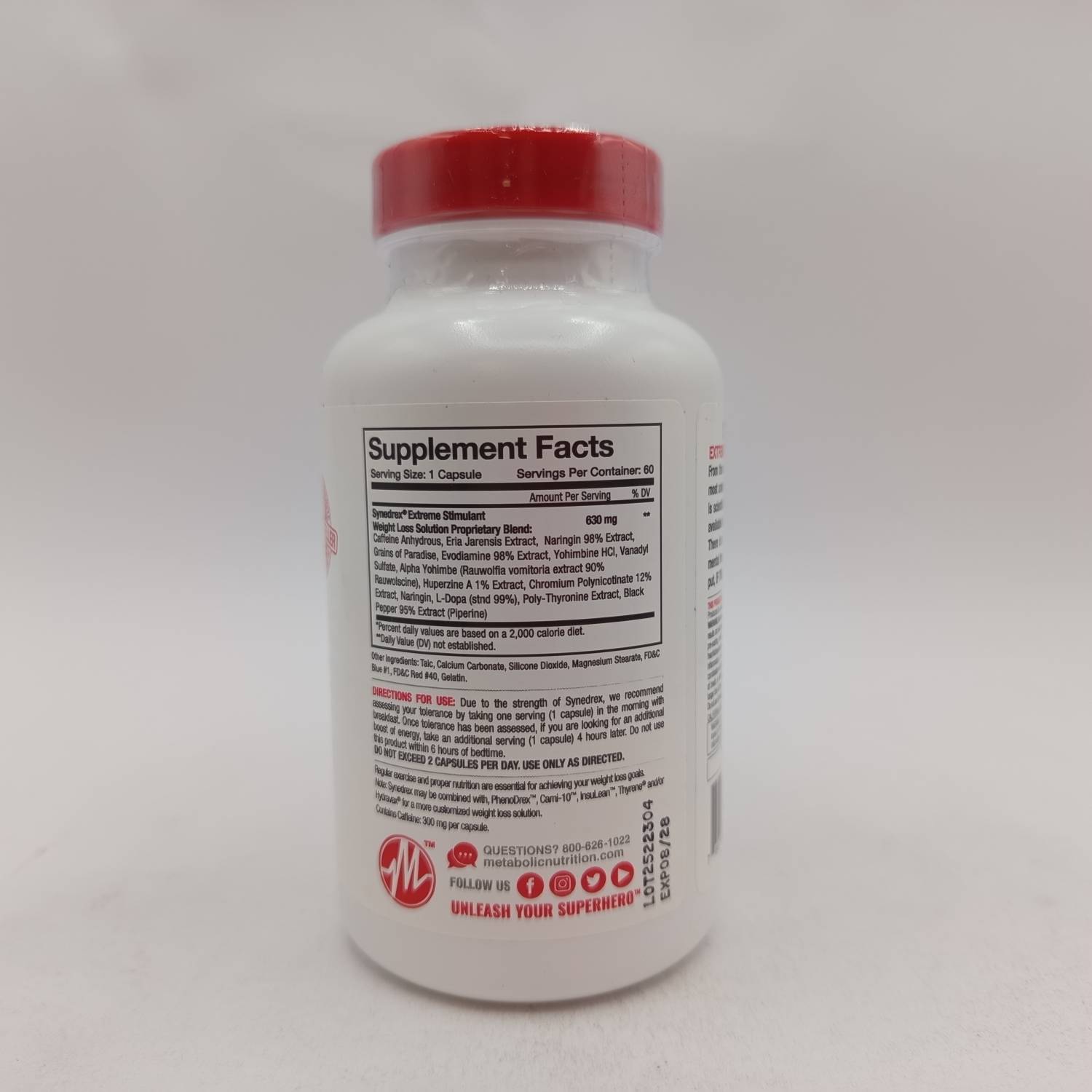 چربی سوز سیندرکس متابولیک Metabolic Nutrition Synedrex 4 چربی سوز سیندرکس متابولیک Metabolic Nutrition Synedrex