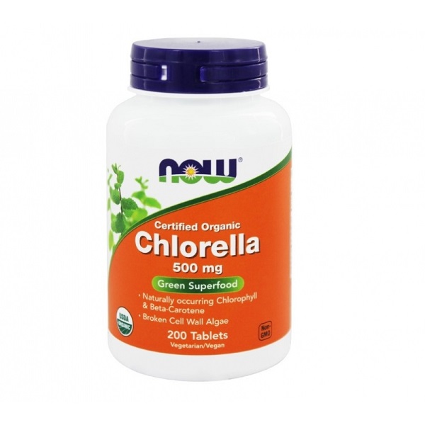 کلرلا ارگانیک ناو 500 میل 200 عدد NOW Foods Organic Chlorella 1 کلرلا ارگانیک ناو 200 عدد NOW Foods Organic Chlorella