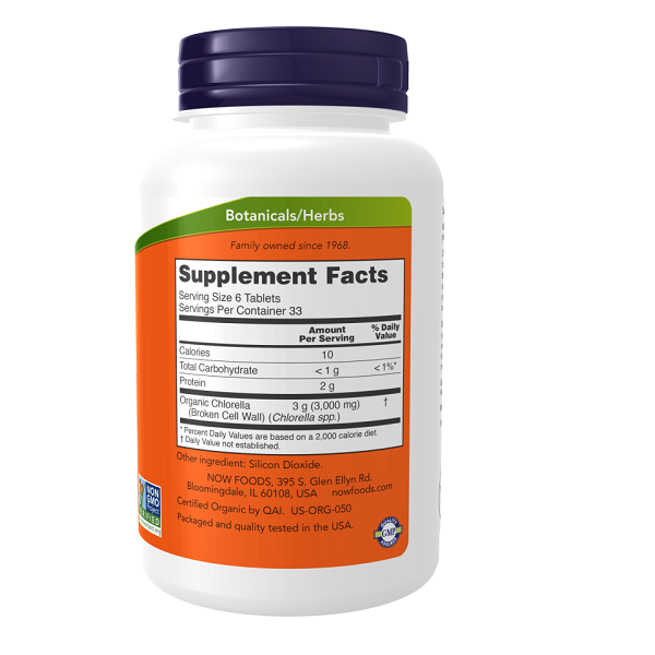 کلرلا ارگانیک ناو 500 میل 200 عدد NOW Foods Organic Chlorella 2 کلرلا ارگانیک ناو 200 عدد NOW Foods Organic Chlorella