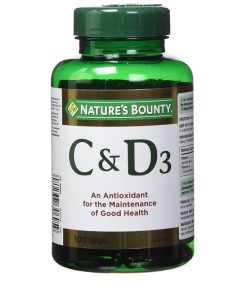 ویتامین دی و سی نیچرز بونتی 100 عددی Nature's Bounty Vitamin C & D3