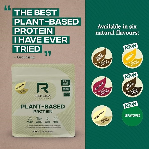 پروتئین گیاهی رفلکس نوتریشن 600 گرم Reflex Nutrition 4 پروتئین گیاهی رفلکس نوتریشن 600 گرم Reflex Nutrition