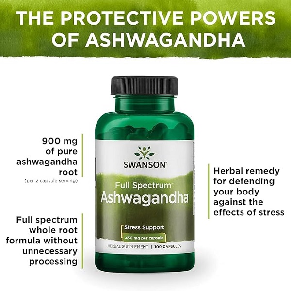 آشواگاندا سوانسون Swanson Ashwagandha 9 آشواگاندا سوانسون Swanson Ashwagandha