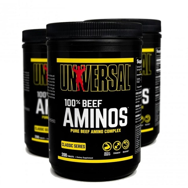 آمینو بیف یونیورسال 200 عددی Universal Nutrition 100% Beef Aminos 4 آمینو بیف یونیورسال 200 عددی Universal Nutrition 100% Beef Aminos