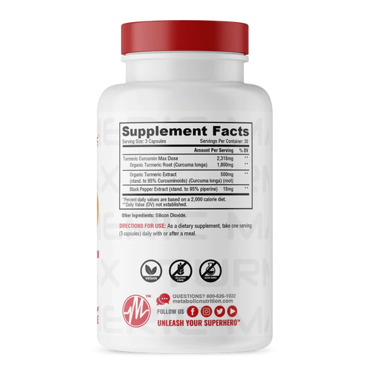 عصاره زردچوبه ترمریک متابولیک Metabolic Turmeric 5 عصاره زردچوبه ترمریک متابولیک Metabolic Turmeric