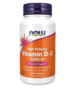 ویتامین دی ناو 180 عددی Now Vitamin D3 1000 IU