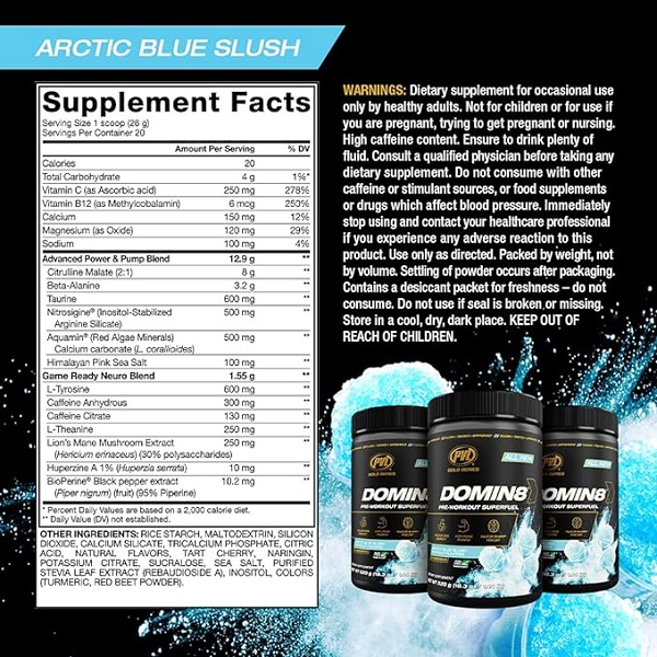 پری ورک اوت دامون 8 پی وی ال PVL Domin8 Pre Workout 5 پری ورک اوت دامون 8 پی وی ال PVL Domin8 Pre Workout