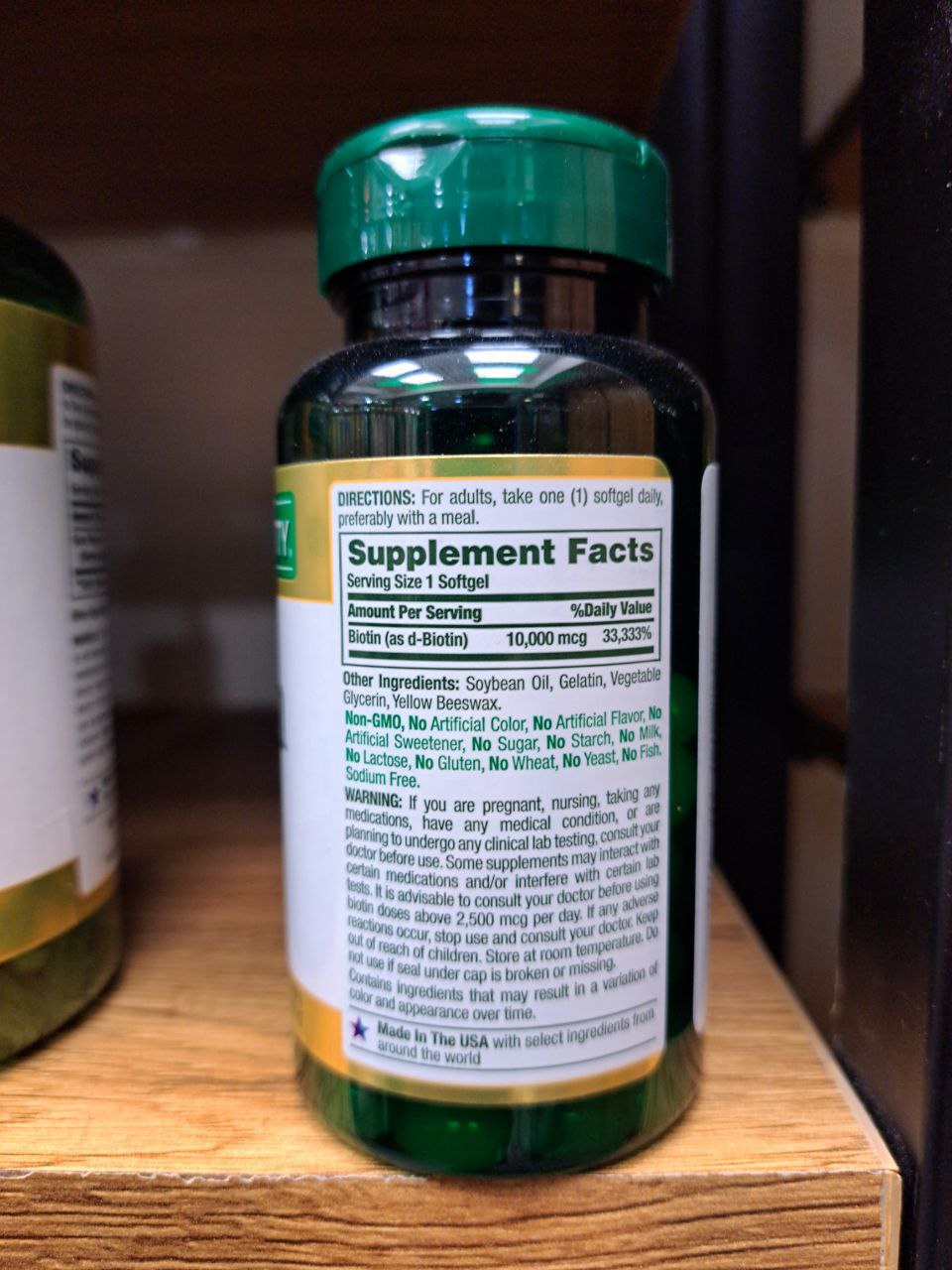 بیوتین 10000 میکروگرم نیچرز بونتی 120 عددی Nature's Bounty Biotin 6 بیوتین 10000 میکروگرم نیچرز بونتی 120 عددی Nature’s Bounty Biotin