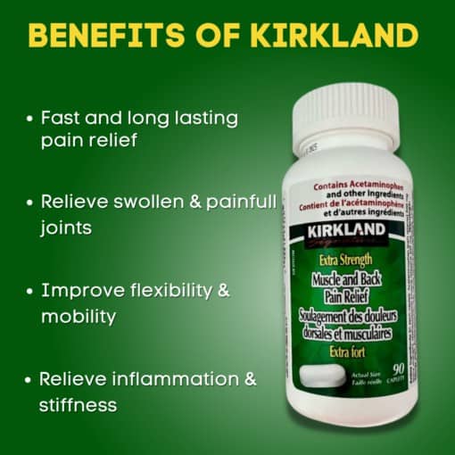 تسکین دهنده درد عضلات و کمردرد کرکلند Kirkland Muscle Back Pain Relief 1 تسکین دهنده درد عضلات و کمردرد کرکلند Kirkland Muscle Back Pain Relief