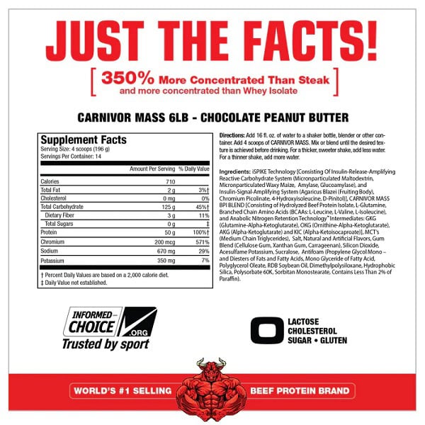 مس کارنیور ماسل مدز MuscleMeds CARNIVOR MASS 5 مس کارنیور ماسل مدز MuscleMeds CARNIVOR MASS