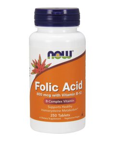 اسید فولیک ناو 250 عدد NOW Folic Acid