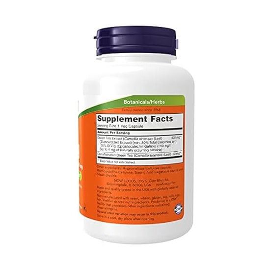 عصاره چای سبز ناو 180 عددی Now EGCG 400mg 2 عصاره چای سبز ناو 180 عددی Now EGCG 400mg